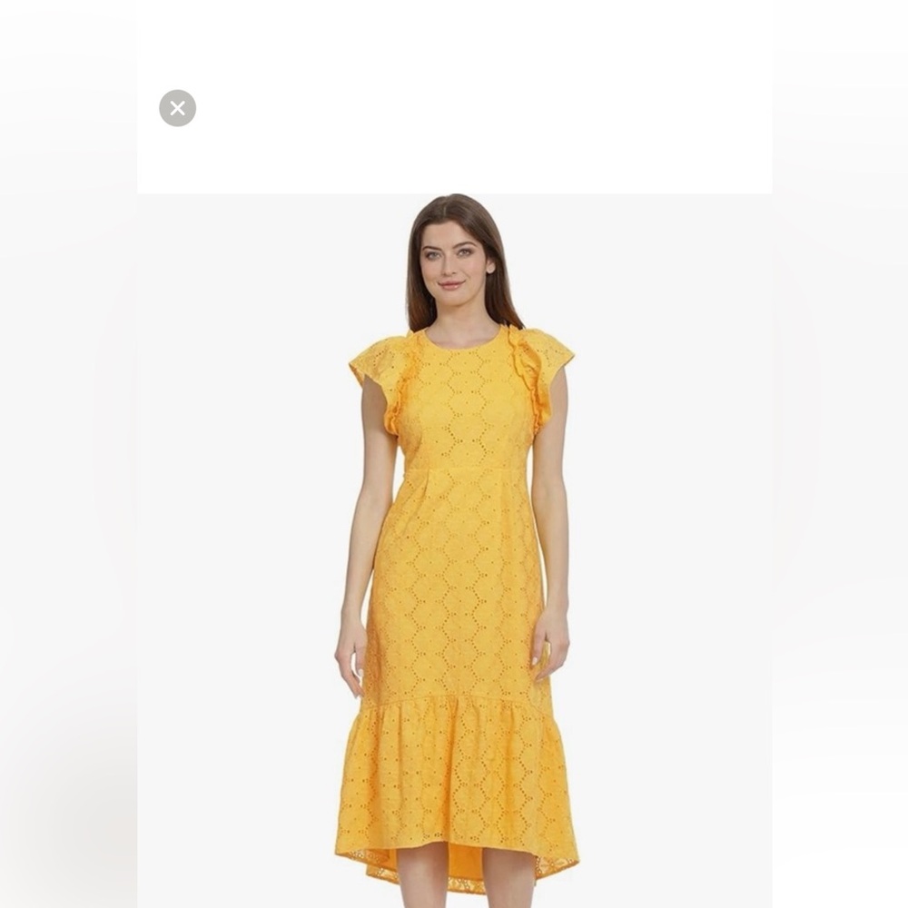 Maggy London Yellow Maxi Bubble Skirt